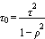 tau_0=tau^2/(1-rho^2)