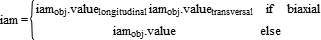  iam= if biaxial then iam_obj.value_longitudinal*iam_obj.value_transversal else iam_obj.value